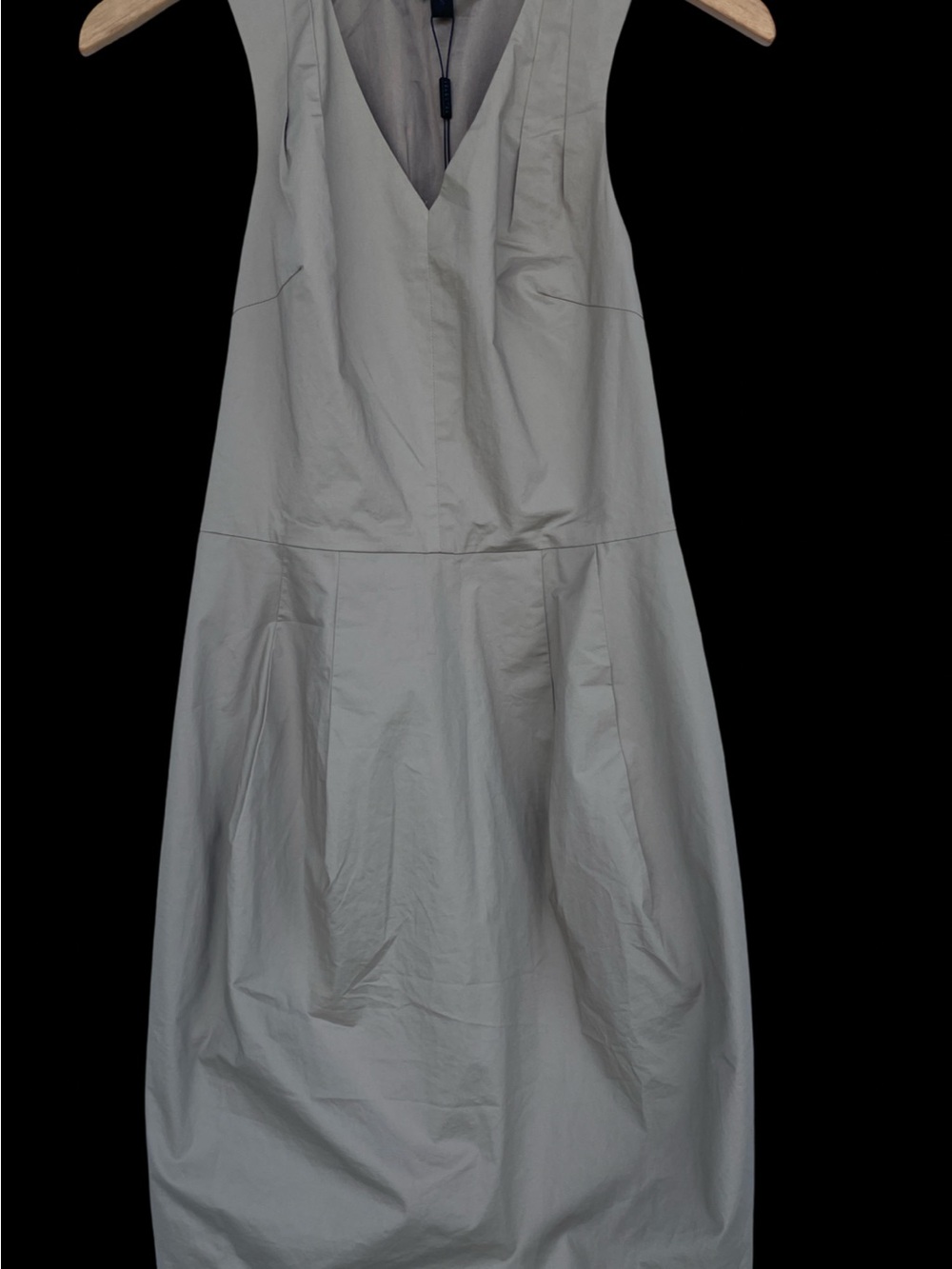 Women’s Asymmetrical V-Neck Dress in Light Gray